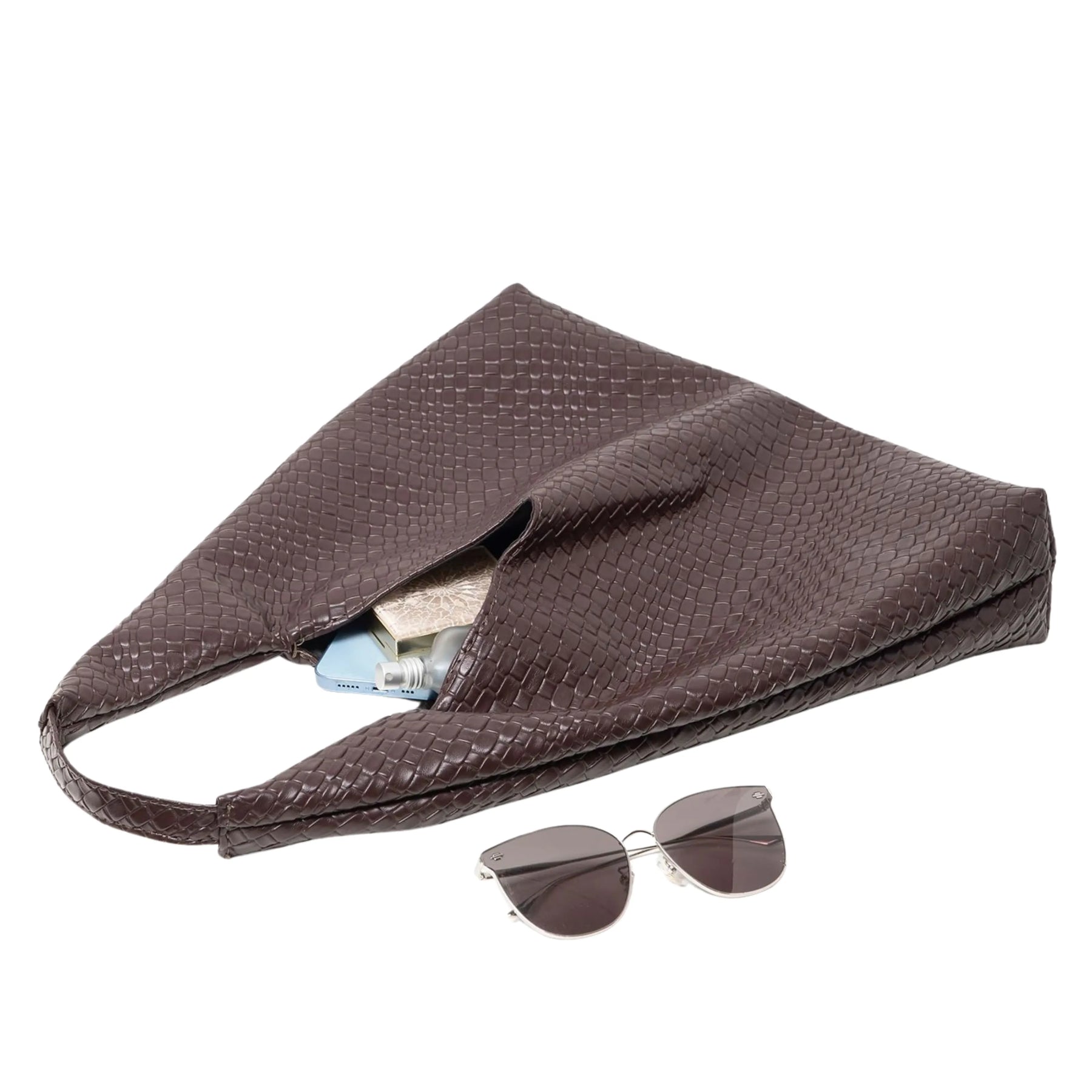 Bolsa de ombro feminina marrom