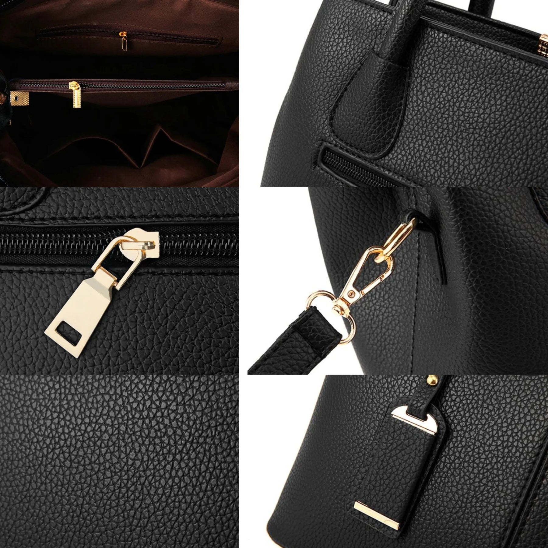 Bolsa de ombro feminina de couro