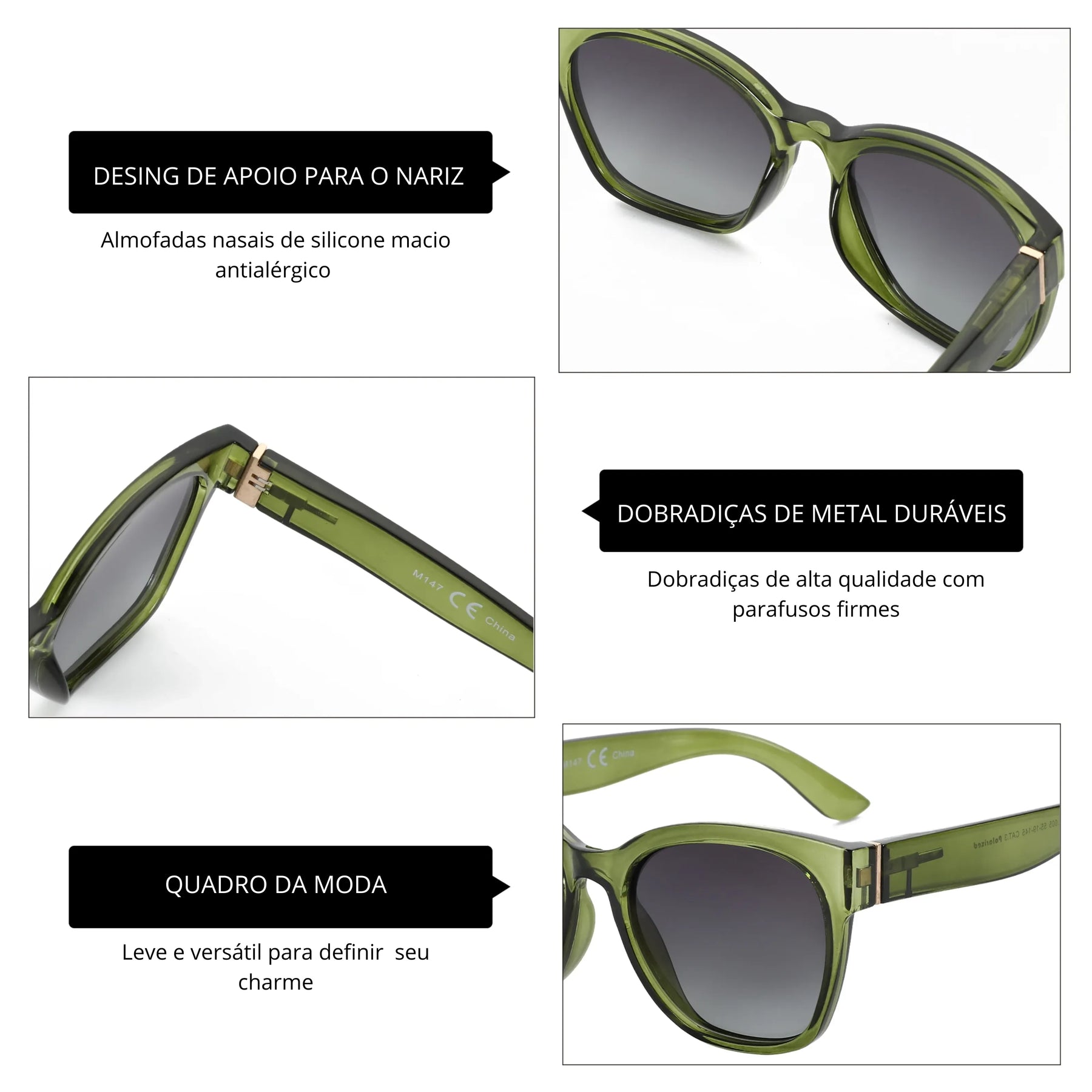 Oculos de sol gatinho feminino