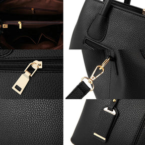 Bolsa de ombro feminina de couro 